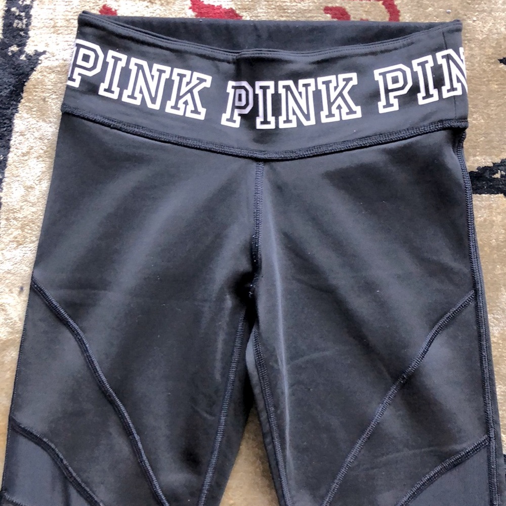 Victoria’s Secret PINK Reversible leggings Yoga Pants Mesh S 2 in 1 Mesh Stretch